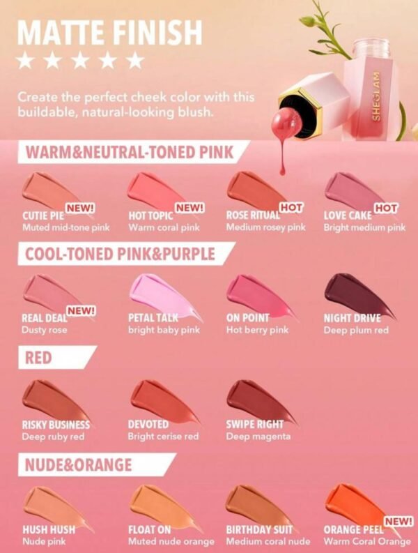 Sheglam Color Bloom Rubor Liquido - Imagen 2