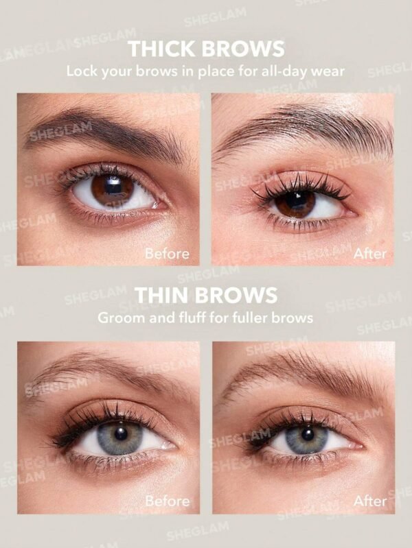 Sheglam Set me up Crystal Clear gel de cejas - Imagen 3
