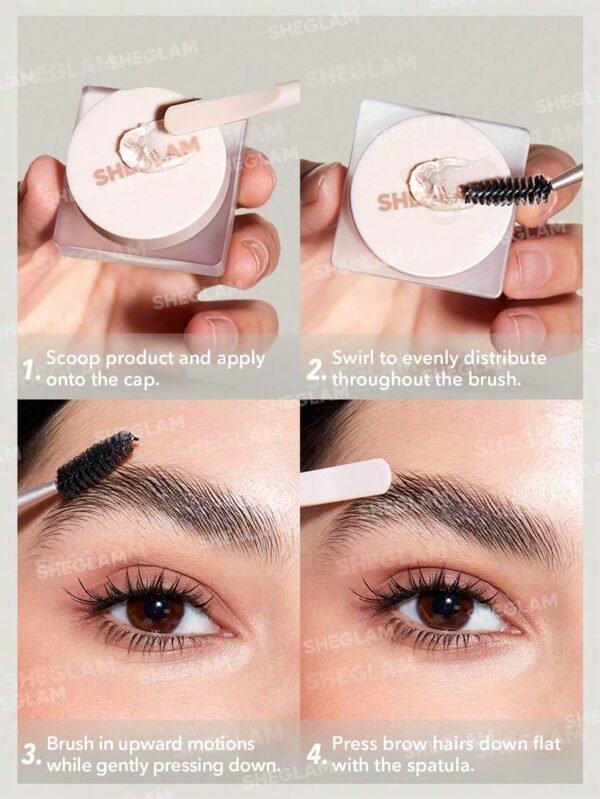 Sheglam Set me up Crystal Clear gel de cejas - Imagen 5