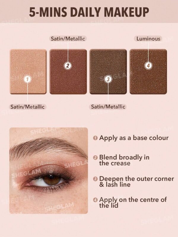 Sheglam Essential Square Cuarteto de Sombras - Imagen 3