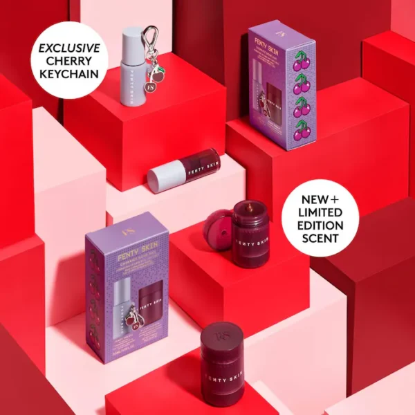 Fenty Cherriez Gone Bad Hydrating Lip Care Duo + Keychain - Imagen 2