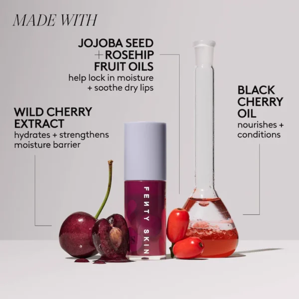 Fenty Cherriez Gone Bad Hydrating Lip Care Duo + Keychain - Imagen 4