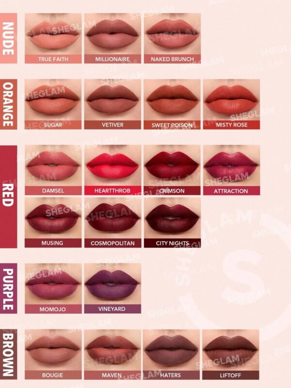 Sheglam Matte Allure Labial Liquido - Imagen 3