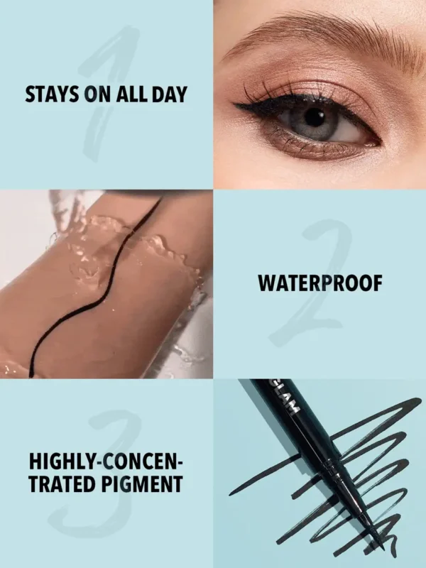 Sheglam Pro Presicion Waterproof delineador liquido Negro - Imagen 4